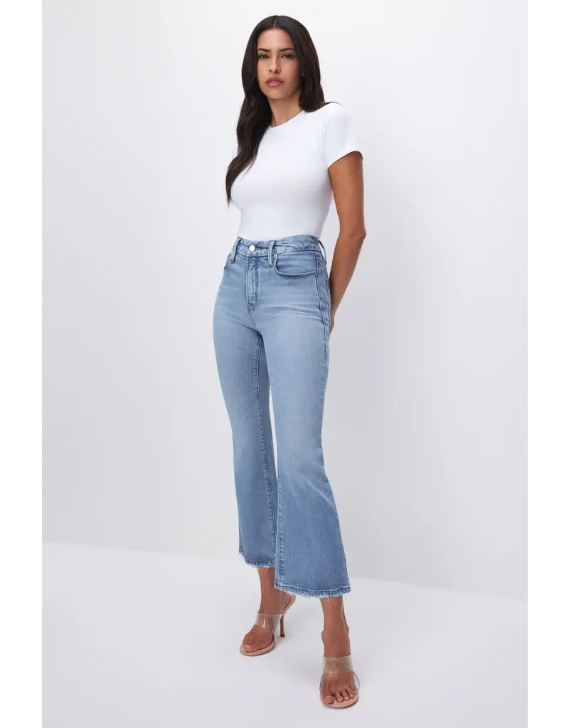 Good American Good Legs Crop Mini Boot Jeans