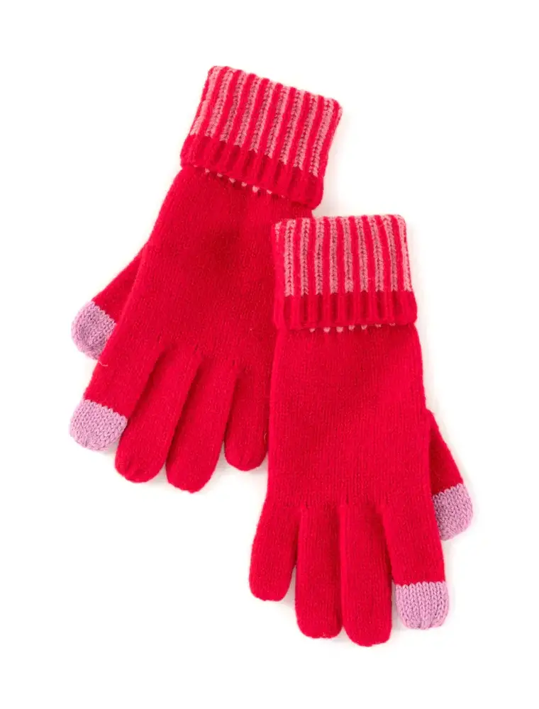 Shiraleah Christie Touchscreen Gloves (red)