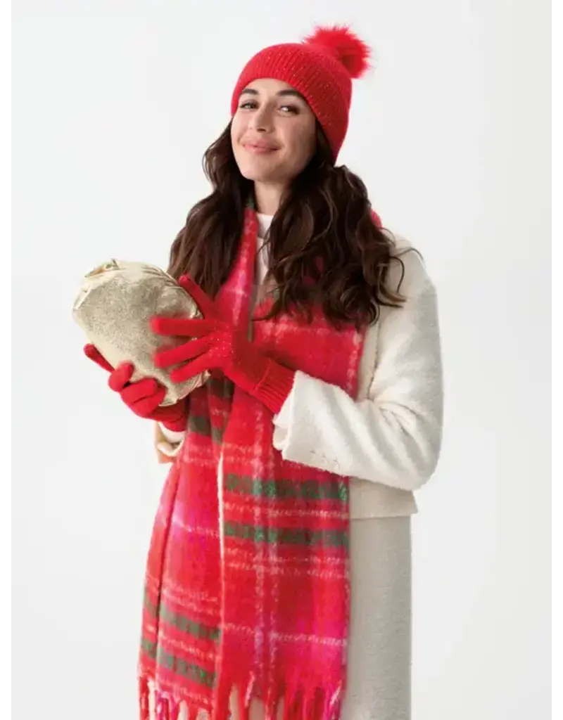 Shiraleah Natalia Touchscreen Gloves (red)