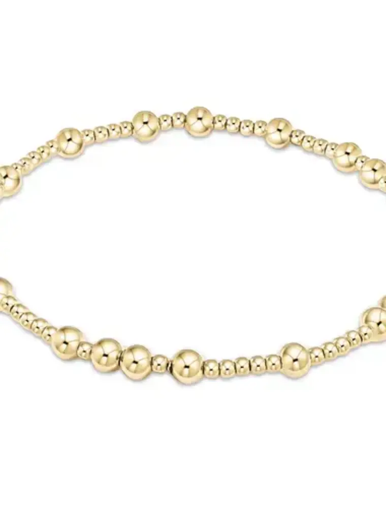 ENEWTON Hope Unwritten 4MM bead Bracelet Gold