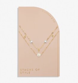 A Littles & Co. Stacks of Style White Pearl Necklace