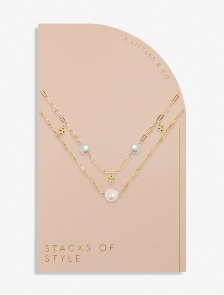 A Littles & Co. Stacks of Style White Pearl Necklace