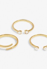 A Littles & Co. Stacks of Style White Pearl Set of 3 Rings