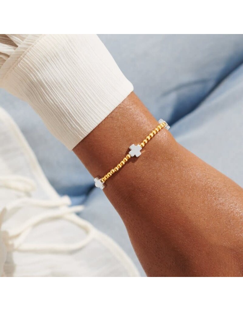 A Littles & Co. A Little Faith Hope Courage Silver Bracelet