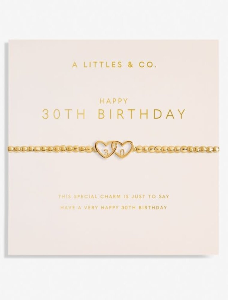 A Littles & Co. Forever Yours Happy 30th Bracelet