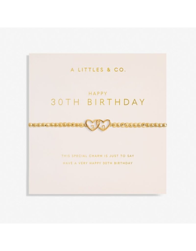 A Littles & Co. Forever Yours Happy 30th Bracelet