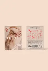 inkd by dani Hand Drawn Temporary Tattoos (red ink)
