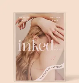 inkd by dani Hand Drawn Temporary Tattoos (red ink)