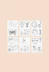 inkd by dani Hand Drawn Temporary Tattoos (silhouette pack)