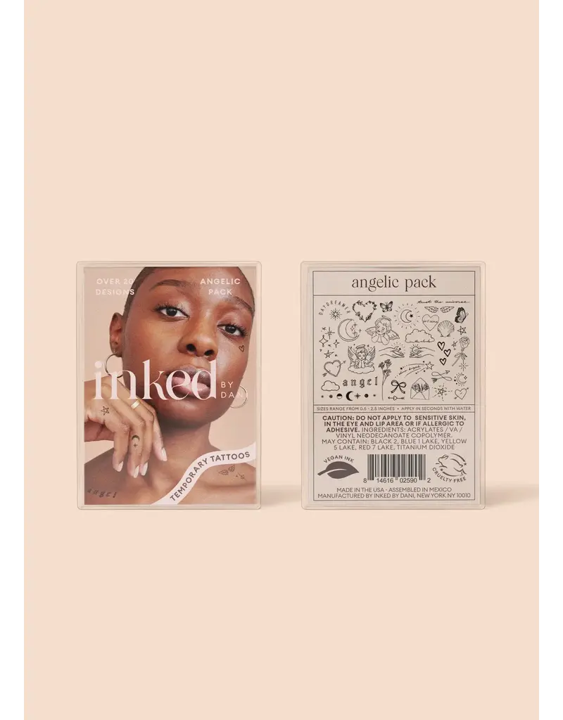 inkd by dani Hand Drawn Temporary Tattoos (angelic pack)