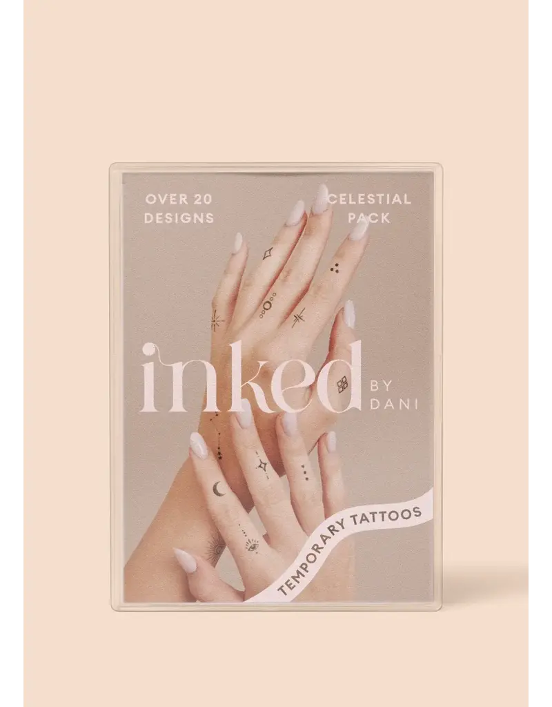 inkd by dani Hand Drawn Temporary Tattoos (celestial pack)