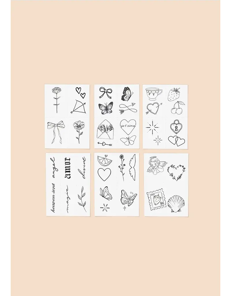 inkd by dani Hand Drawn Temporary Tattoos (heaven sent pack)
