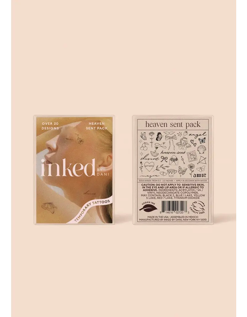 inkd by dani Hand Drawn Temporary Tattoos (heaven sent pack)