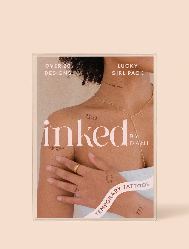 inkd by dani Hand Drawn Temporary Tattoos (lucky girl pack)