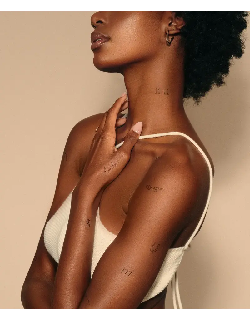inkd by dani Hand Drawn Temporary Tattoos (lucky girl pack)
