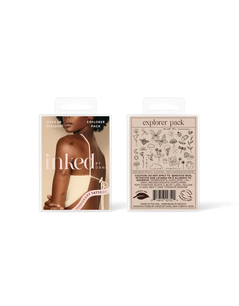 inkd by dani Hand Drawn Temporary Tattoos (explorer pack)