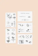 inkd by dani Hand Drawn Temporary Tattoos (explorer pack)