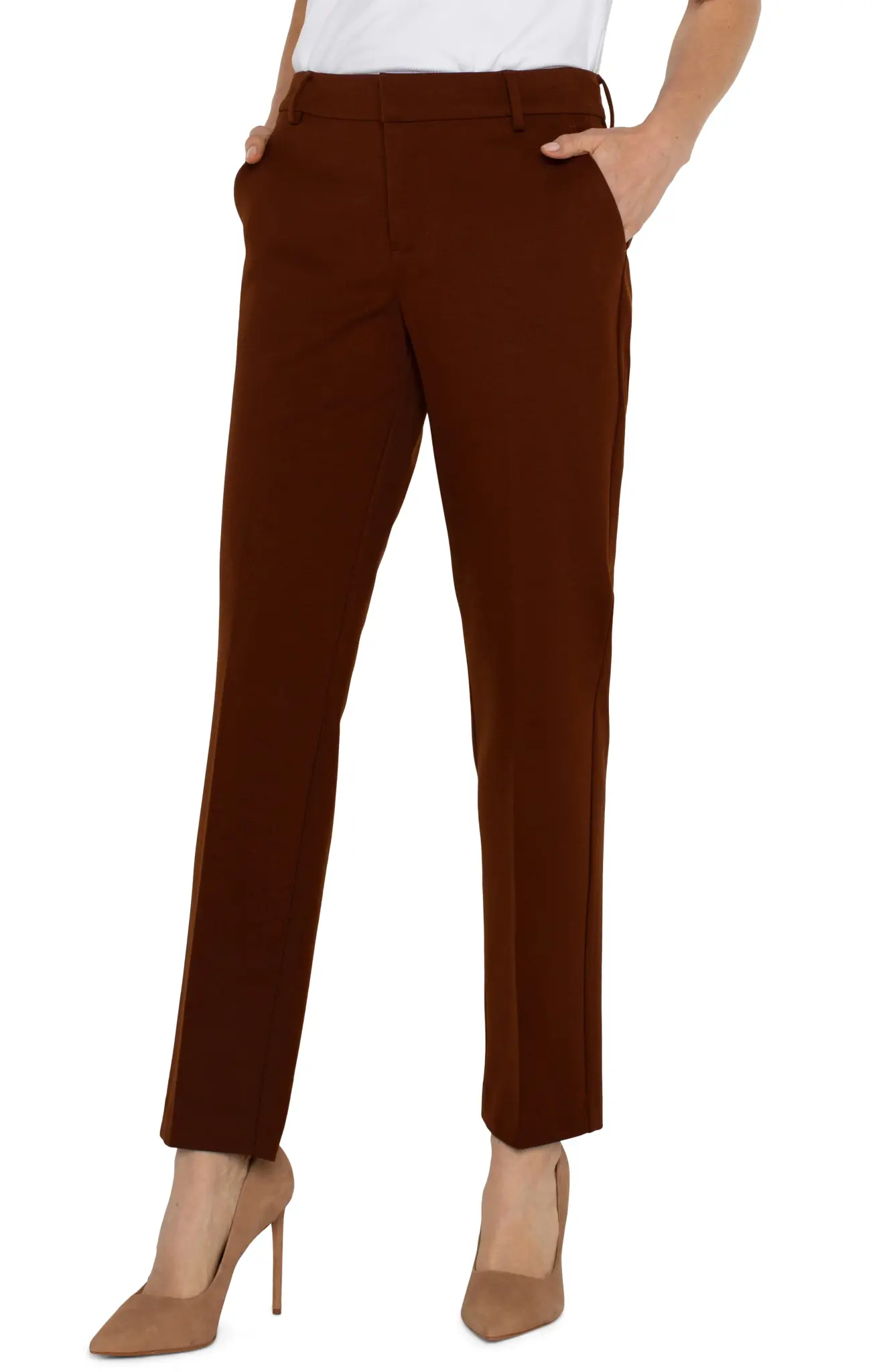Liverpool Kelsey Trouser Grey Blush