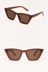Z Supply Villa Chestnut-Brown Polarized Sunglasses