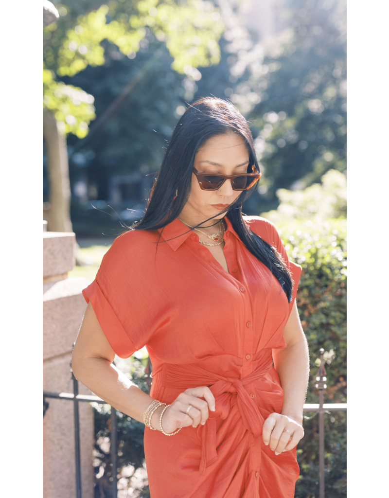 Z Supply Villa Chestnut-Brown Polarized Sunglasses