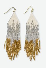 Ink + Alloy Claire Ombre Beaded Fringe Earrings St. Mortiz
