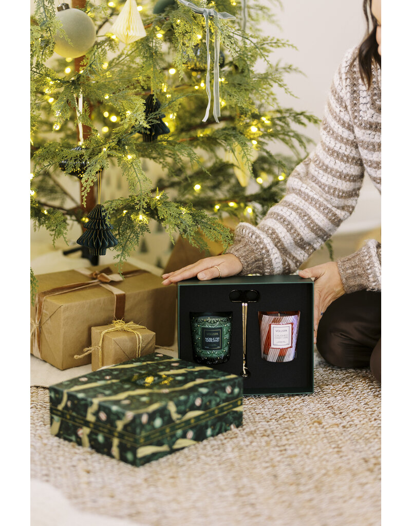 Voluspa Light up the Holidays Classic Duo with Wick Trimmer