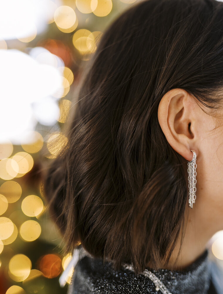 Kendra Scott Eve Huggie Earring Rhodium Metal