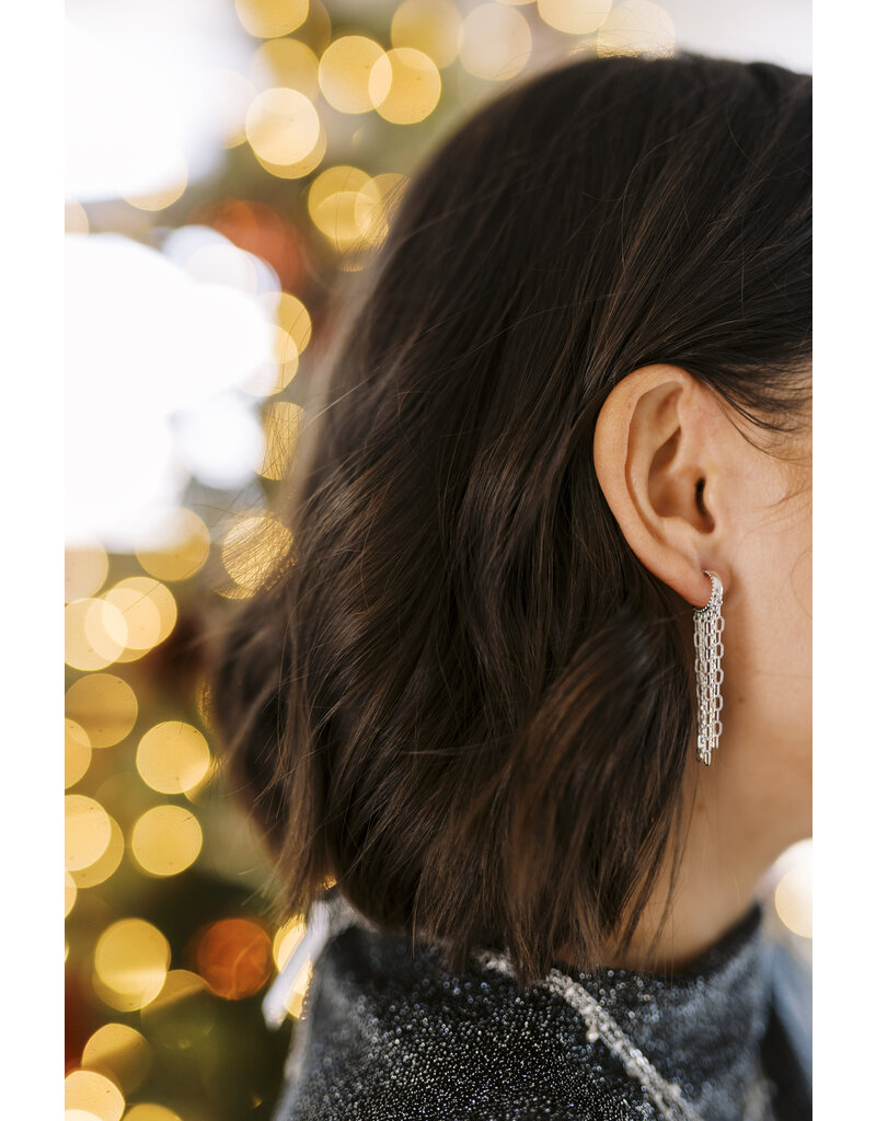 Kendra Scott Eve Huggie Earring Rhodium Metal