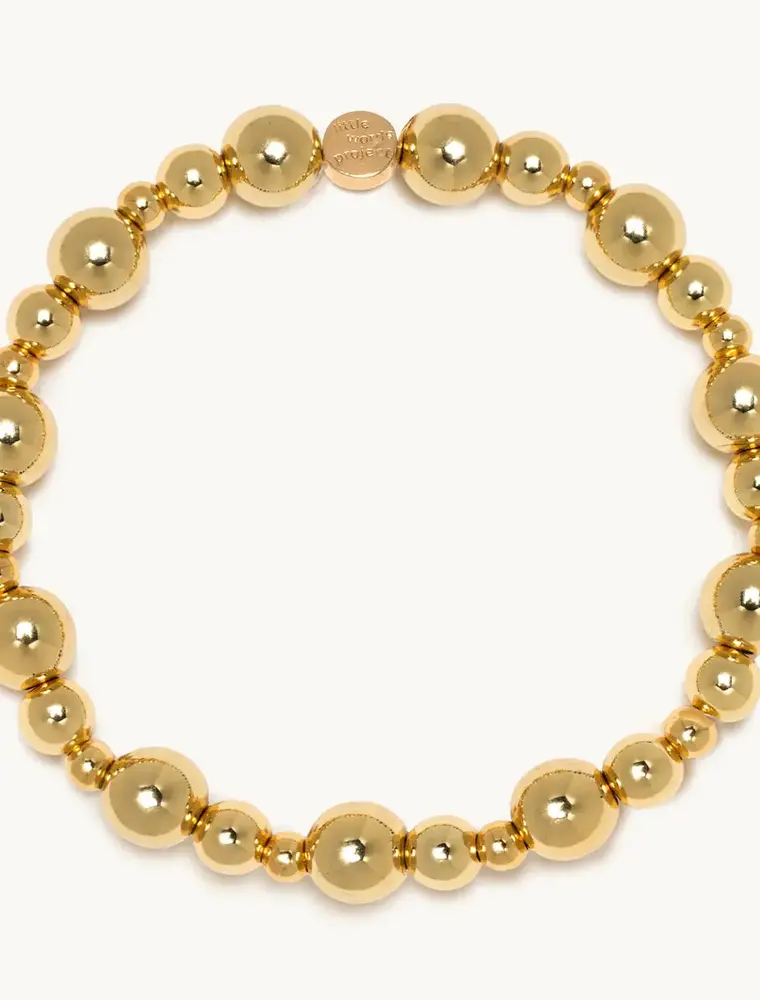 Little Words Project Gold Bubbles Base Bracelet for Charms (small/medium)