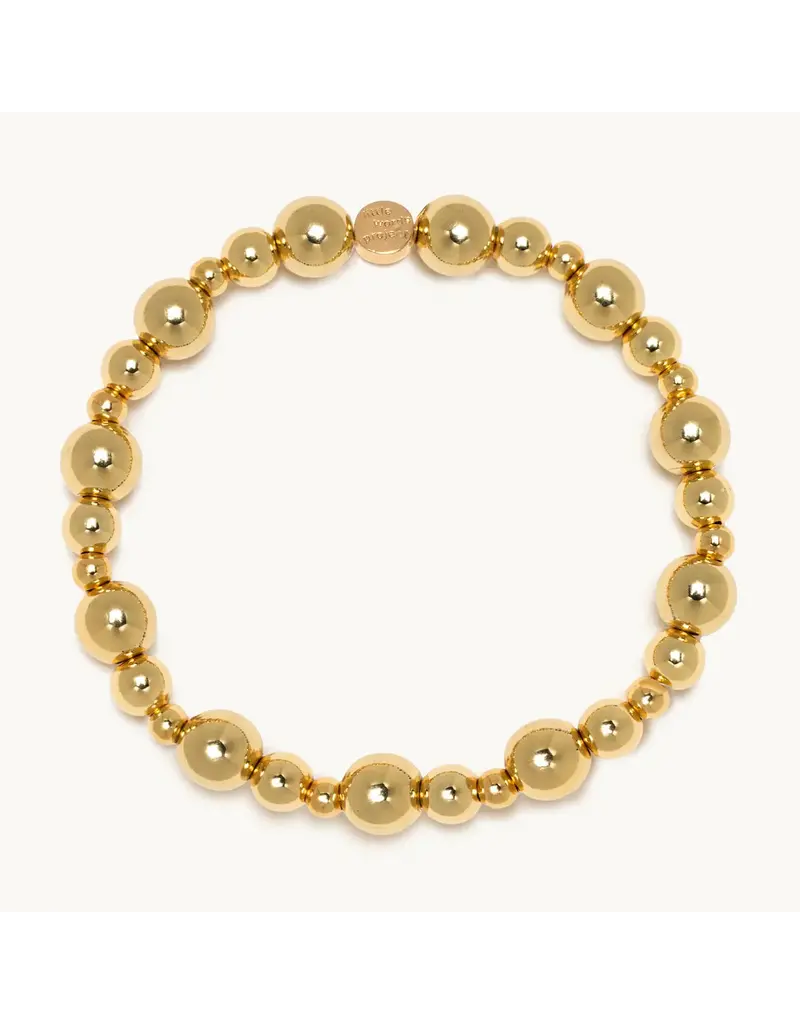 Little Words Project Gold Bubbles Base Bracelet for Charms (small/medium)