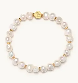 Little Words Project Fresh Water Pearl Base Bracelet for Charms (small/medium)