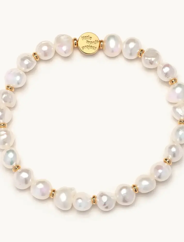 Little Words Project Fresh Water Pearl Base Bracelet for Charms (small/medium)