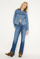 Good American Good Icon Twisted Slit Denim