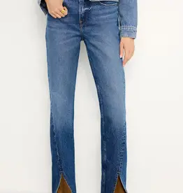 Good American Good Icon Twisted Slit Denim