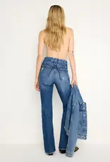 Good American Good Icon Twisted Slit Denim