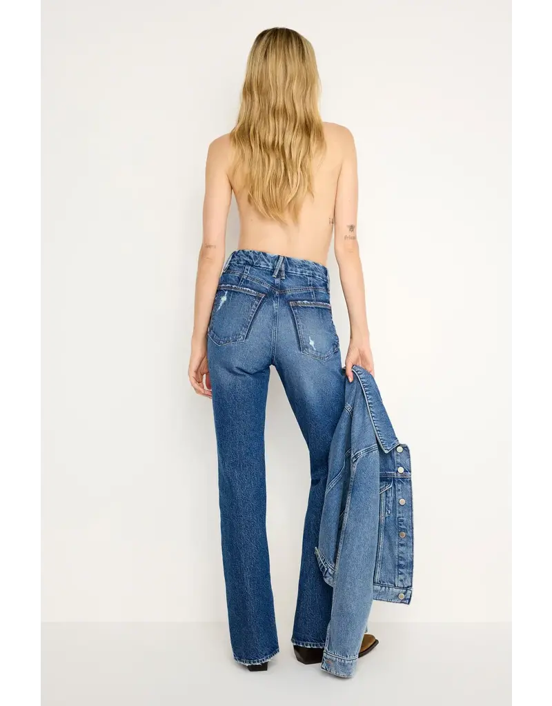 Good American Good Icon Twisted Slit Denim