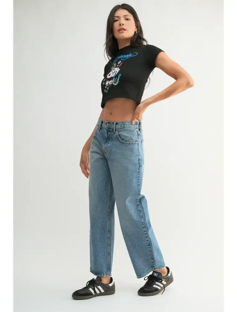 Just Black Denim Barrel Jean