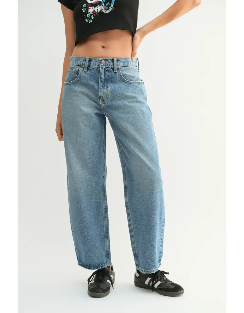 Just Black Denim Barrel Jean