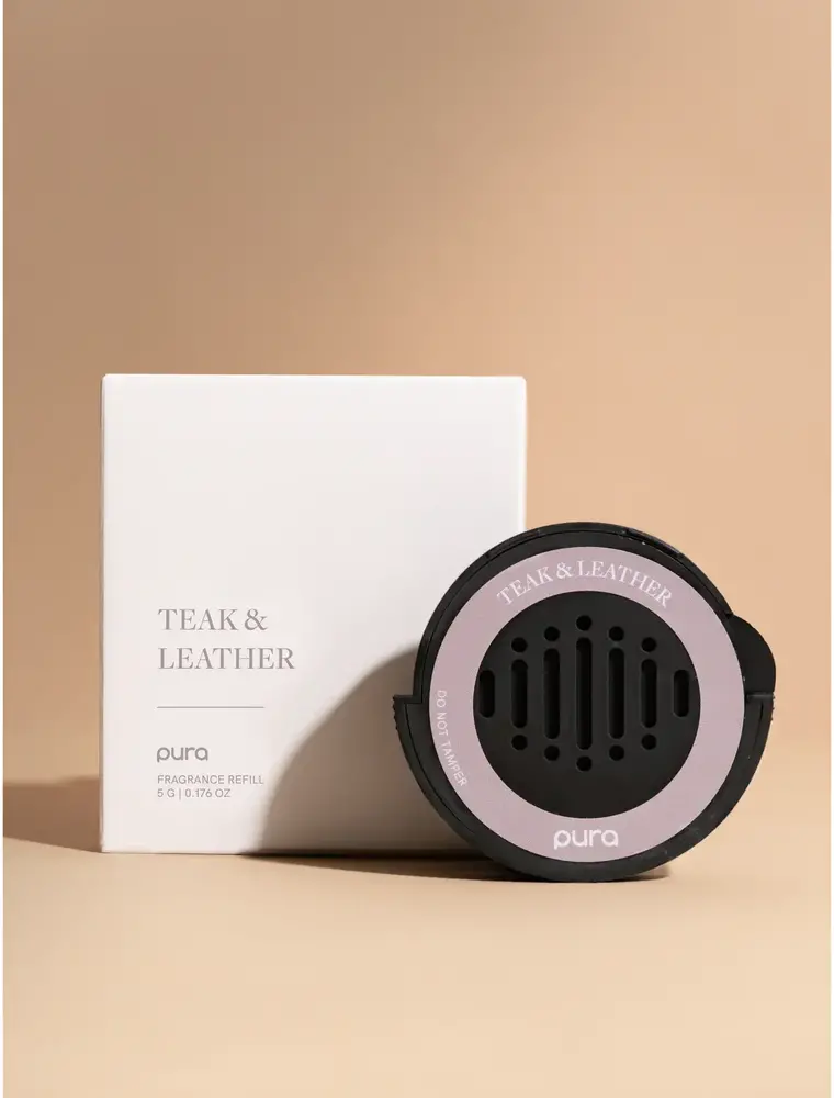 Pura Pura Teak & Leather Car Refill