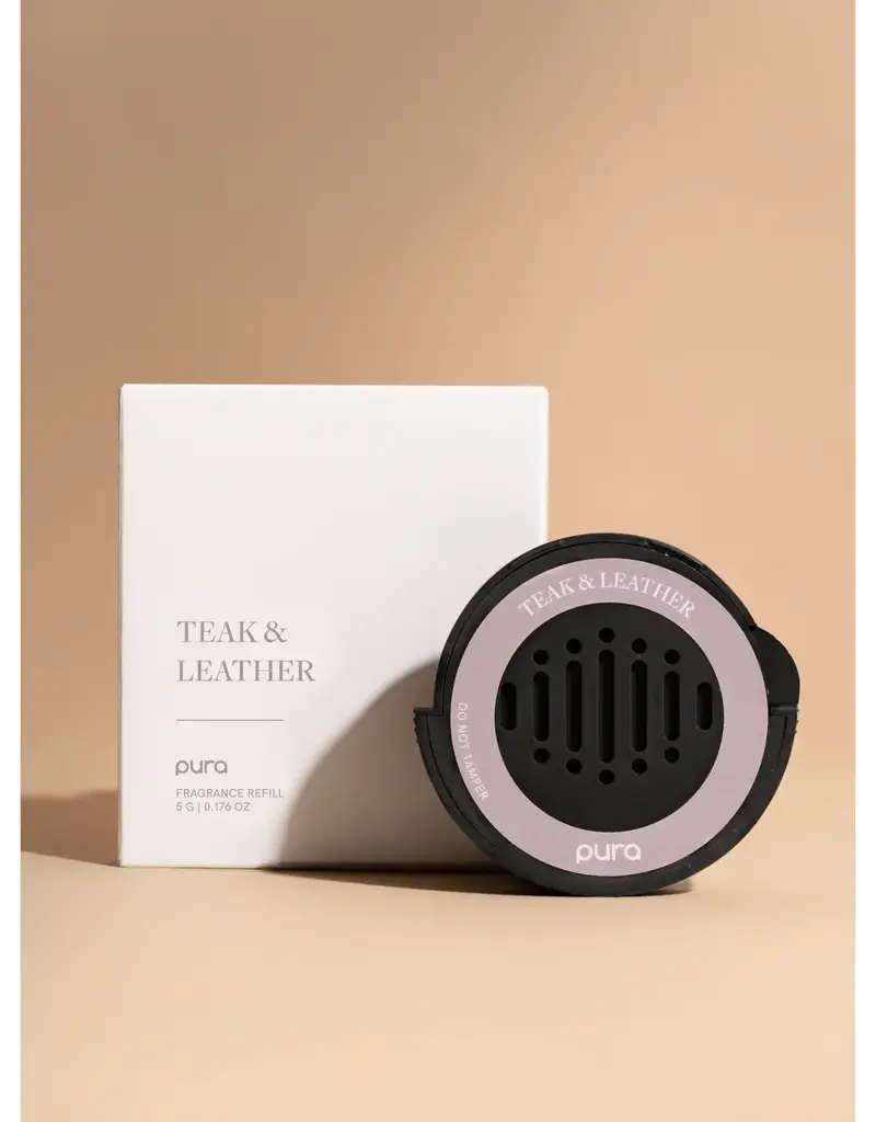 Pura Pura Teak & Leather Car Refill