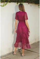 Dress Forum Meteor Cinched Waist Tiered Maxi