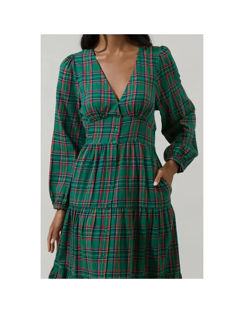 Sugarlips Jace Plaid Button Down Dress