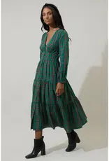 Sugarlips Jace Plaid Button Down Dress