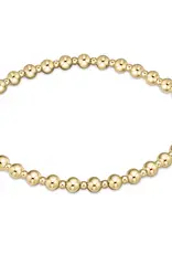 ENEWTON Classic Grateful Pattern 4mm Bead Bracelet Gold