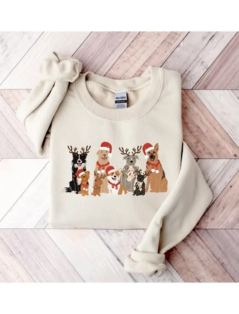 Christmas Dogs Holiday Crewneck