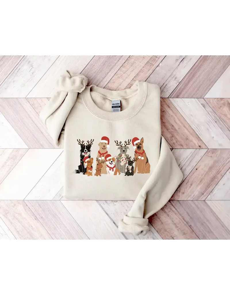 Christmas Dogs Holiday Crewneck