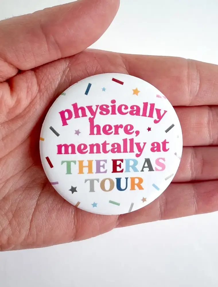 Jocelyn Diebolt Designs Mentally at the Eras Tour Confetti Button