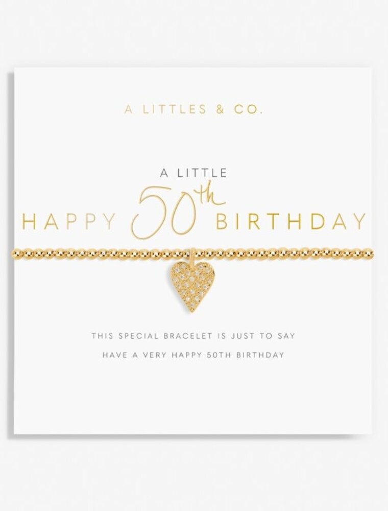 A Littles & Co. A Little Happy 50th Birthday Bracelet