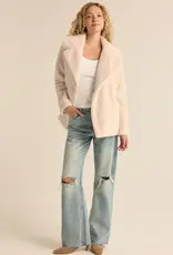 Z Supply Gem Double Breated Fur Coat