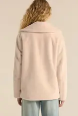Z Supply Gem Double Breated Fur Coat